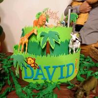 torta scenografia giungla 