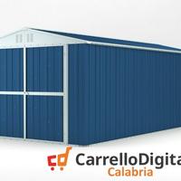 Box garage auto in Acciaio 327x611 19mq blu