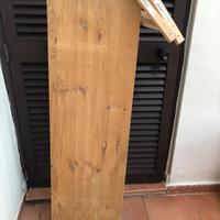 Mensola legno con supporti ikea