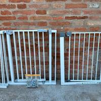 Tre cancelletti Safety1 e Hauck + prolunghe