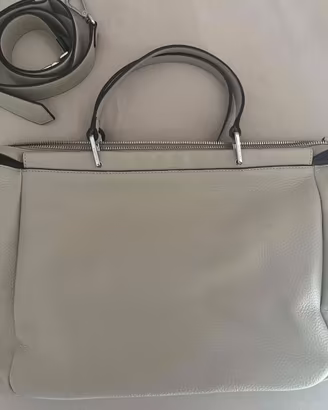 Borsa Coccinelle beige in pelle con tracolla
