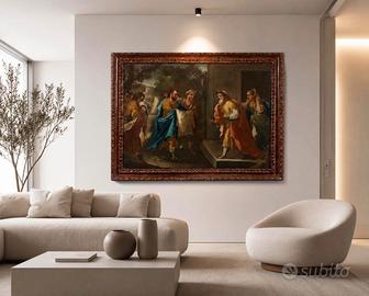 Grande dipinto ( 117cm x91 cm ) del XVIII sec