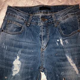 Jeans JOLIDON donna tg XS con pietre