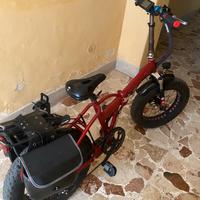 Bici elettrica Fat bike red 500w