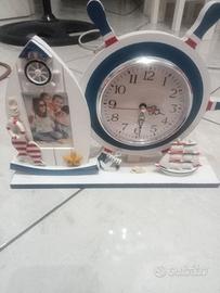 orologio con portafoto stile marinaro
