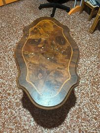 Tavolino antico in radica di noce