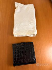 Portafogli di vera pelle di coccodrillo