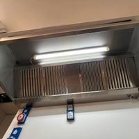 Cappa da parete con filtro e scarico