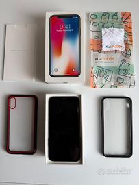 IPHONE X 256 GB NERO SIDERALE + COVER