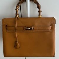 Borsa artigianale mod. Kelly pelle tinta cuoio