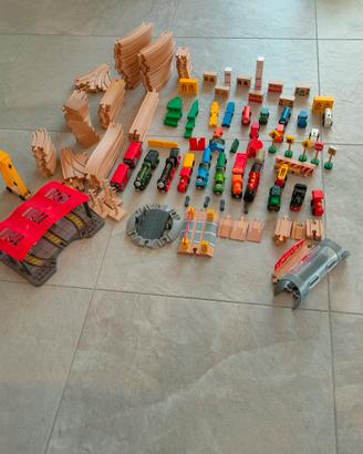 Kit binari legno, brio locomotive trenino Thomas 