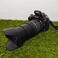 Sony Alpha A350 con obiettivo Tamron 18-200mm
