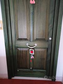 Portone ingresso vero Legno Massello 