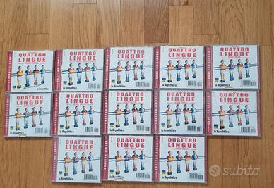 Grande Corso di quattro lingue : inglese,spagnolo,