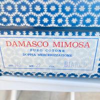 Tessuto damascato puro cotone mercerizzato