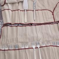 Servizio acciaio inoxpran dessert dolci forchette