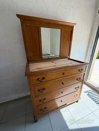 COMÒ VINTAGE ANNI ’40 CON SPECCHIO E MARMO