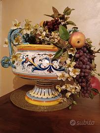 Vaso Deruta dipinto a mano