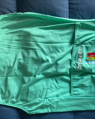 Gilet smanicato ciclismo uomo verde