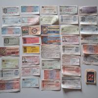 Lotto 40+ Miniassegni Anni '70 Rari e Vari