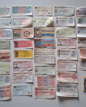Lotto 40+ Miniassegni Anni '70 Rari e Vari