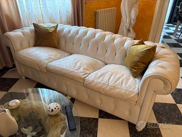 Divano in pelle vera 3 posti
