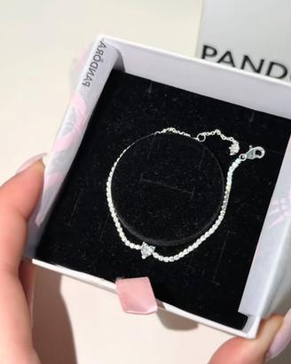 bracciale pandora cuore bianco