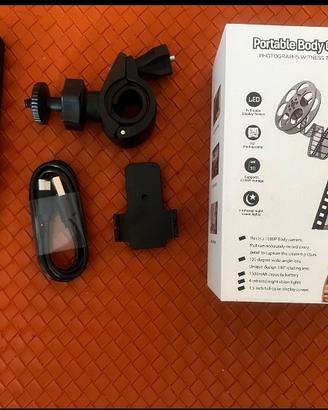 Body Cam con Audio, HD 1080P, Rotazione di 180°