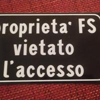 targa Fs Ferrovie Dello Stato 