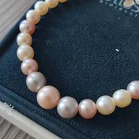 Bracciale BLISS Perle Naturali Tricolore-Oro Bianc