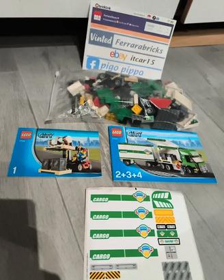 LEGO 7733 Truck & Forklift camion rimorchio