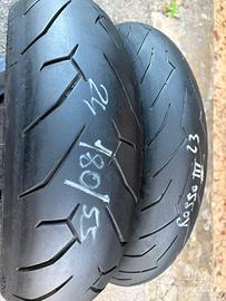 Gomme moto Pirelli Diablo rosso II 120/70 - 180/55
