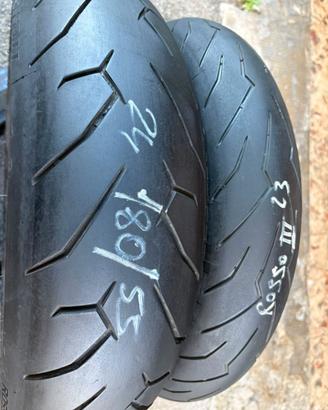 Gomme moto Pirelli Diablo rosso II 120/70 - 180/55