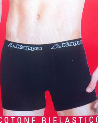 6 Boxer Kappa Uomo Colore Nero Taglie a Scelta
