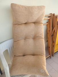 cuscino  imbottito per sdraio