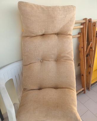 cuscino  imbottito per sdraio