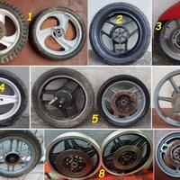 Ruote e cerchi moto epoca italiane e giapponesi