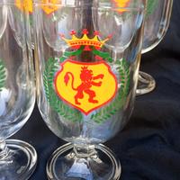 6 Bicchieri Vetro Glass Nutella