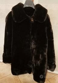 pelliccia ecologica testa di moro taglia 48 