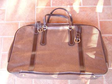 Valigia vintage in pelle