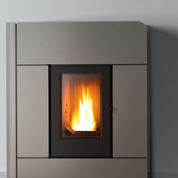 STUFA SLIM MCZ RAAM NUOVA 8KW COLORE SILVER