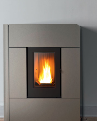 STUFA SLIM MCZ RAAM NUOVA 8KW COLORE SILVER