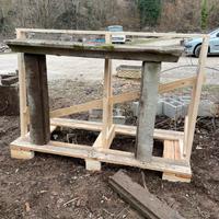 cornice Caminetto vintage in pietra