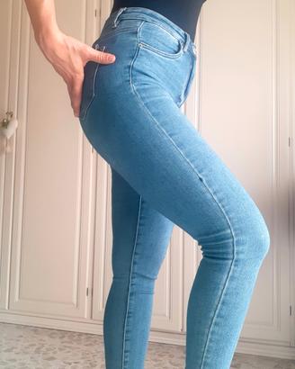 jeans skinny nuovo vita alta