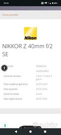 Nikkor z 40mm f2