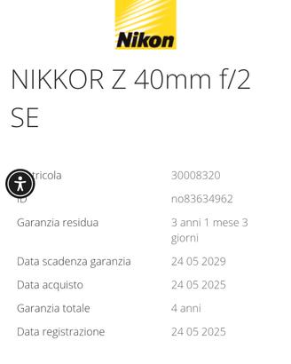 Nikkor z 40mm f2