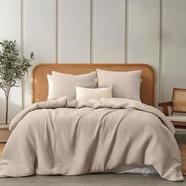 Set Letto Mussola 100% Cotone 220x240 - NUOVO