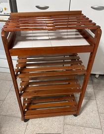 Carrello cucina carrellino legno