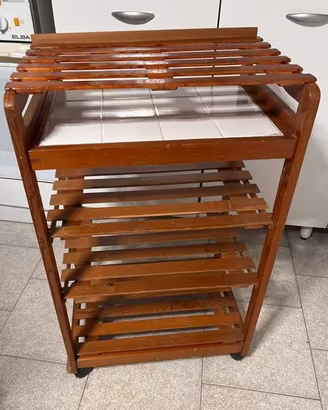 Carrello cucina carrellino legno