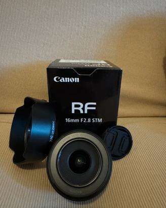 Canon RF 16mm f/2.8 STM + Paraluce JJC e Scatola